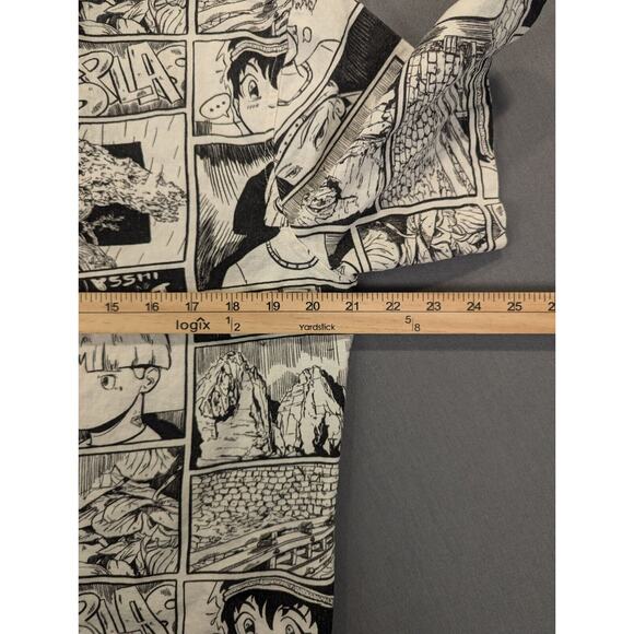 Zara Shirt Small Men's White Button Down Anime All Over Print Short Sleeve - Picture 5 of 6